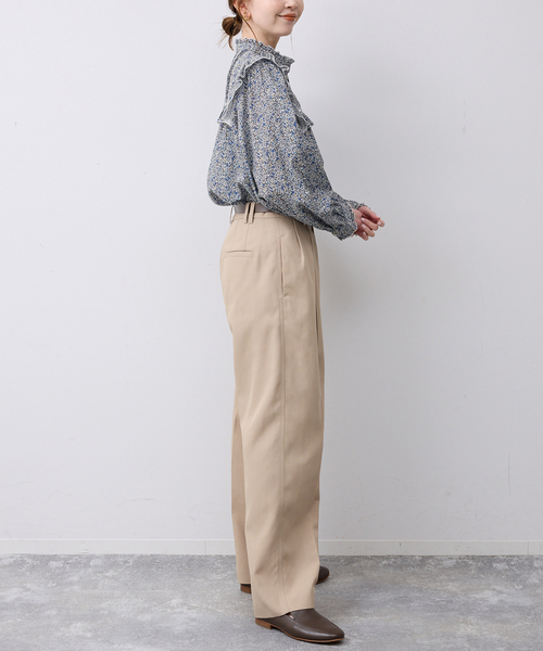 SLOBE IENA（スローブイエナ）の「Petit Flower フリルブラウス（シャツ/ブラウス・レディース・ピンク系その他/サックスブルー・FREE）」の15枚目の写真