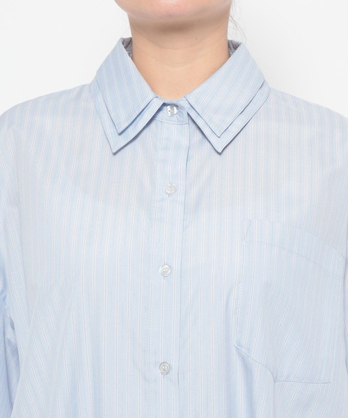 LOWRYS FARM（ローリーズファーム）の「アソートガラＢＩＧシャツ　638697（シャツ/ブラウス・レディース・ブルー系その他/ピンク/ブラウン/ブルー・FREE）」の17枚目の写真