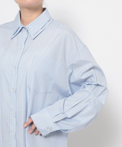 LOWRYS FARM（ローリーズファーム）の「アソートガラＢＩＧシャツ　638697（シャツ/ブラウス・レディース・ブルー系その他/ピンク/ブラウン/ブルー・FREE）」の16枚目の写真