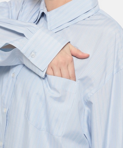 LOWRYS FARM（ローリーズファーム）の「アソートガラＢＩＧシャツ　638697（シャツ/ブラウス・レディース・ブルー系その他/ピンク/ブラウン/ブルー・FREE）」の15枚目の写真