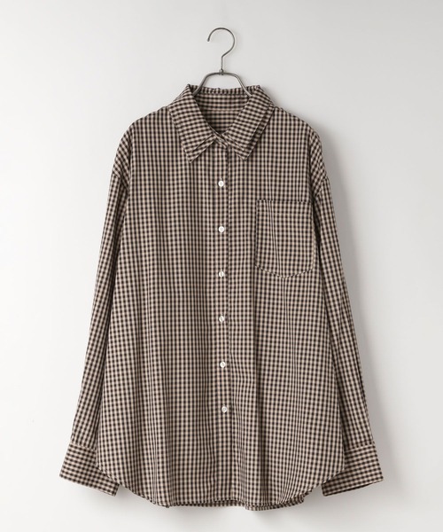 LOWRYS FARM（ローリーズファーム）の「アソートガラＢＩＧシャツ　638697（シャツ/ブラウス・レディース・ブルー系その他/ピンク/ブラウン/ブルー・FREE）」の12枚目の写真