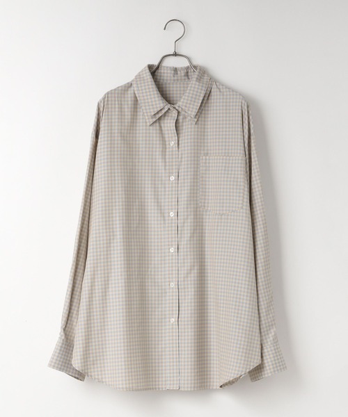 LOWRYS FARM（ローリーズファーム）の「アソートガラＢＩＧシャツ　638697（シャツ/ブラウス・レディース・ブルー系その他/ピンク/ブラウン/ブルー・FREE）」の10枚目の写真