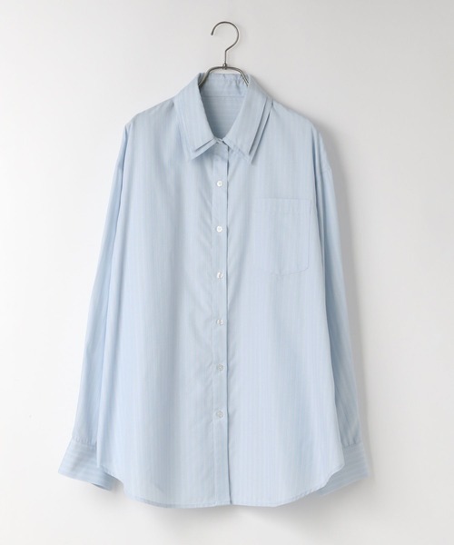 LOWRYS FARM（ローリーズファーム）の「アソートガラＢＩＧシャツ　638697（シャツ/ブラウス・レディース・ブルー系その他/ピンク/ブラウン/ブルー・FREE）」の8枚目の写真