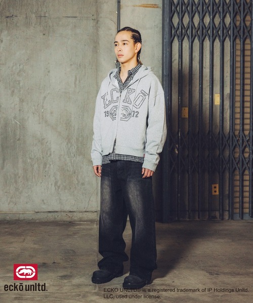 ECKO UNLTD./別注ダブルジップラインストーンZIPパーカー(パーカー ECKO UNLTD./別注ダブルジップラインストーンZIPパーカー(パーカー