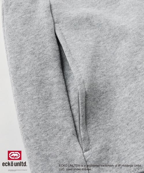 ecko unltd.(エコーアンリミテッド)の「ECKO UNLTD./別注ダブルジップラインストーンZIPパーカー(パーカー・メンズ・ブラック/アッシュ・S/M/L/XL)」の5枚目の写真
