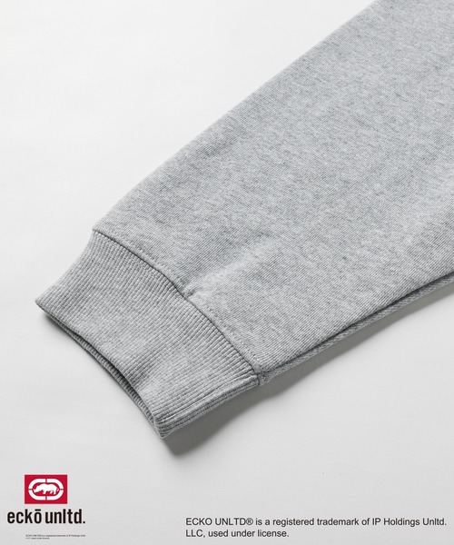ecko unltd.(エコーアンリミテッド)の「ECKO UNLTD./別注ダブルジップラインストーンZIPパーカー(パーカー・メンズ・ブラック/アッシュ・S/M/L/XL)」の6枚目の写真