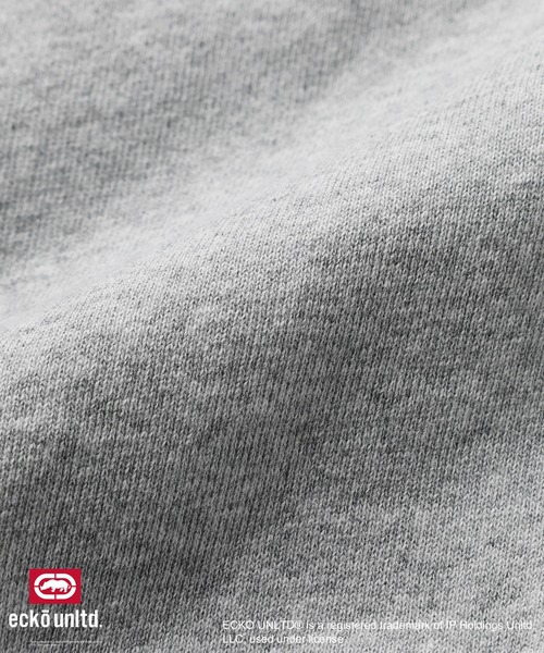 ecko unltd.(エコーアンリミテッド)の「ECKO UNLTD./別注ダブルジップラインストーンZIPパーカー(パーカー・メンズ・ブラック/アッシュ・S/M/L/XL)」の8枚目の写真