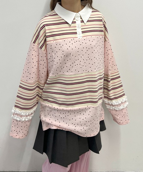 WC(ダブル シー)の「パッチワークラガーシャツ(シャツ/ブラウス・レディース・ブラウン/ピンク・FREE)」の21枚目の写真