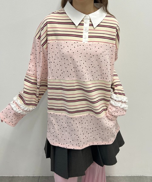 WC(ダブル シー)の「パッチワークラガーシャツ(シャツ/ブラウス・レディース・ブラウン/ピンク・FREE)」の22枚目の写真
