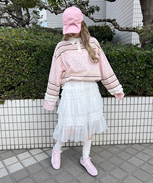 WC(ダブル シー)の「パッチワークラガーシャツ(シャツ/ブラウス・レディース・ブラウン/ピンク・FREE)」の19枚目の写真