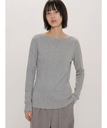 MIDIUMISOLID for Ladies リブプルオーバー