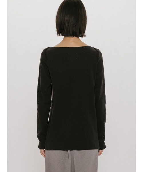MIDIUMISOLID(ミディウミソリッド)の「MIDIUMISOLID for Ladies リブプルオーバー(Tシャツ/カットソー・レディース・キナリ/ブラック/ライトグレー・FREE)」の18枚目の写真