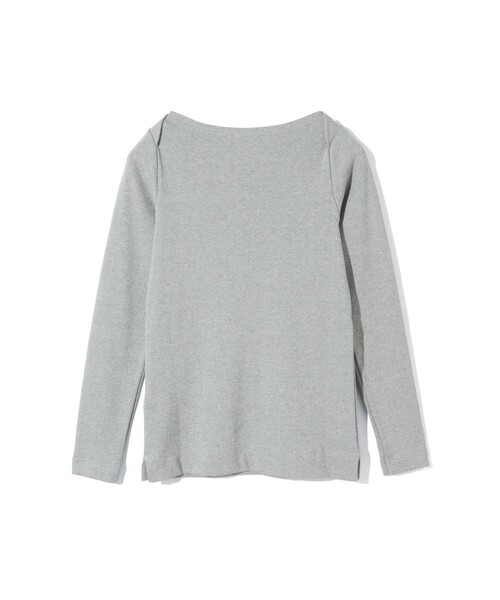 MIDIUMISOLID(ミディウミソリッド)の「MIDIUMISOLID for Ladies リブプルオーバー(Tシャツ/カットソー・レディース・キナリ/ブラック/ライトグレー・FREE)」の15枚目の写真