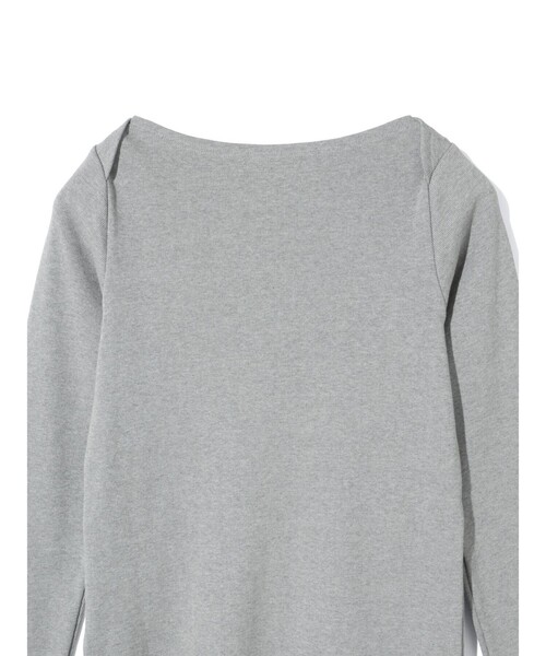 MIDIUMISOLID(ミディウミソリッド)の「MIDIUMISOLID for Ladies リブプルオーバー(Tシャツ/カットソー・レディース・キナリ/ブラック/ライトグレー・FREE)」の9枚目の写真