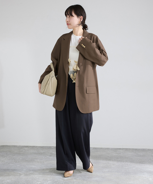 IENA(イエナ)の「COUTURE D'ADAM/クチュールドアダム BIG JK Single Blazer Dese 26SS-009(テーラードジャケット・レディース・キャメル・FREE)」の20枚目の写真