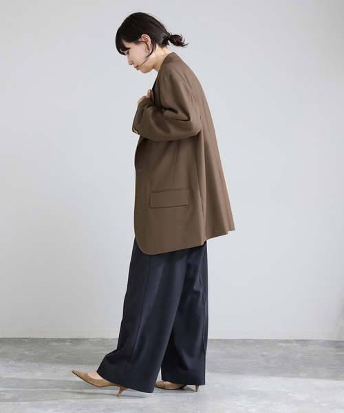 IENA(イエナ)の「COUTURE D'ADAM/クチュールドアダム BIG JK Single Blazer Dese 26SS-009(テーラードジャケット・レディース・キャメル・FREE)」の21枚目の写真