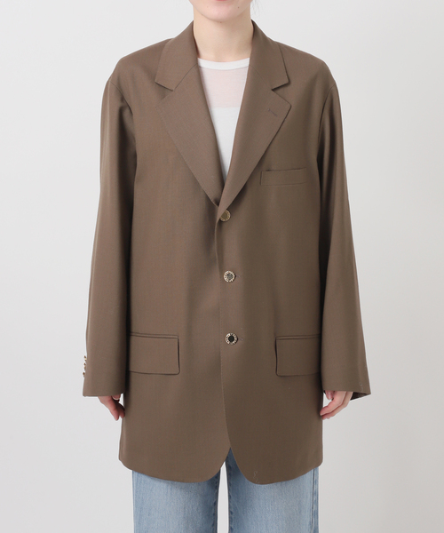 IENA(イエナ)の「COUTURE D'ADAM/クチュールドアダム BIG JK Single Blazer Dese 26SS-009(テーラードジャケット・レディース・キャメル・FREE)」の2枚目の写真