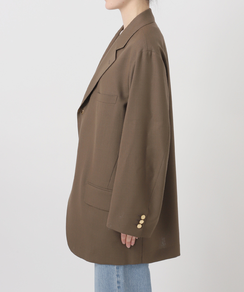 IENA(イエナ)の「COUTURE D'ADAM/クチュールドアダム BIG JK Single Blazer Dese 26SS-009(テーラードジャケット・レディース・キャメル・FREE)」の3枚目の写真