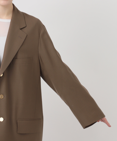 IENA(イエナ)の「COUTURE D'ADAM/クチュールドアダム BIG JK Single Blazer Dese 26SS-009(テーラードジャケット・レディース・キャメル・FREE)」の6枚目の写真