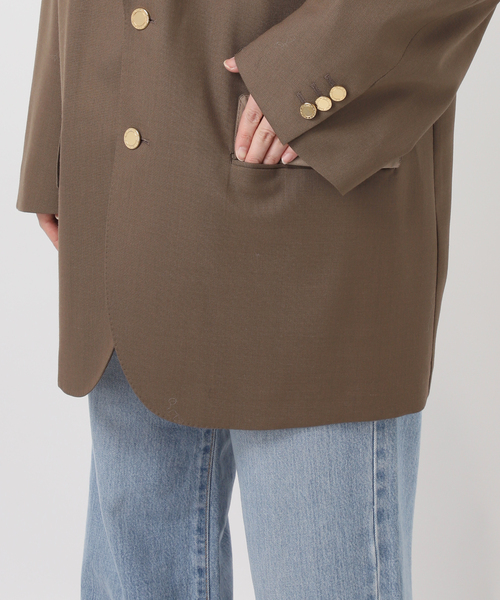 IENA(イエナ)の「COUTURE D'ADAM/クチュールドアダム BIG JK Single Blazer Dese 26SS-009(テーラードジャケット・レディース・キャメル・FREE)」の7枚目の写真