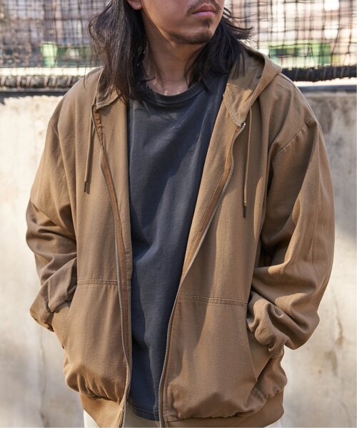 VENCEEXCHANGE（ヴァンスエクスチェンジ）の「デニム・キャンバスフルジップパーカー（パーカー・メンズ・その他1/ロイヤルブルー/ベージュ/ブラック/ライトブルー・L/LL/M）」の3枚目の写真