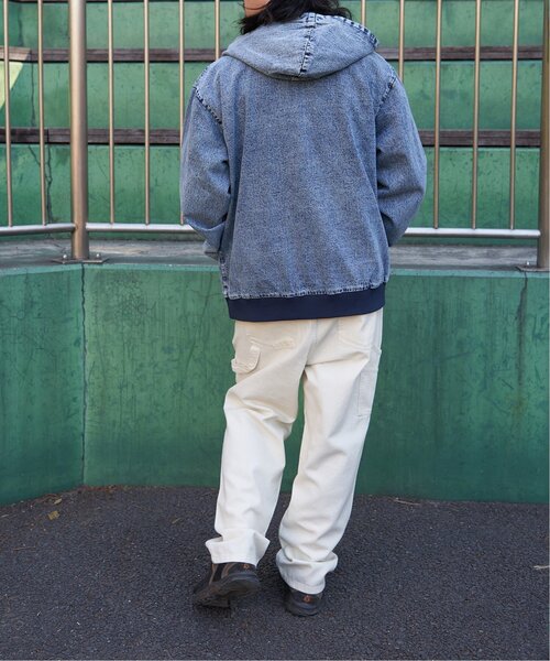 VENCEEXCHANGE（ヴァンスエクスチェンジ）の「デニム・キャンバスフルジップパーカー（パーカー・メンズ・その他1/ロイヤルブルー/ベージュ/ブラック/ライトブルー・L/LL/M）」の9枚目の写真