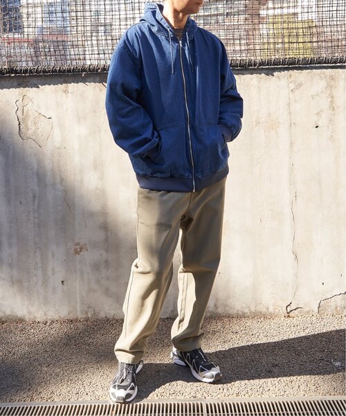 VENCEEXCHANGE（ヴァンスエクスチェンジ）の「デニム・キャンバスフルジップパーカー（パーカー・メンズ・その他1/ロイヤルブルー/ベージュ/ブラック/ライトブルー・L/LL/M）」の17枚目の写真