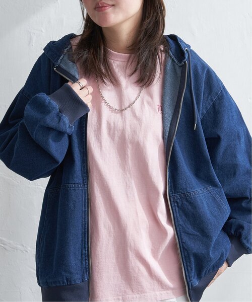 VENCEEXCHANGE（ヴァンスエクスチェンジ）の「デニム・キャンバスフルジップパーカー（パーカー・メンズ・その他1/ロイヤルブルー/ベージュ/ブラック/ライトブルー・L/LL/M）」の18枚目の写真