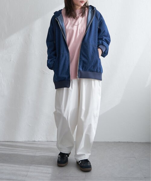 VENCEEXCHANGE（ヴァンスエクスチェンジ）の「デニム・キャンバスフルジップパーカー（パーカー・メンズ・その他1/ロイヤルブルー/ベージュ/ブラック/ライトブルー・L/LL/M）」の21枚目の写真