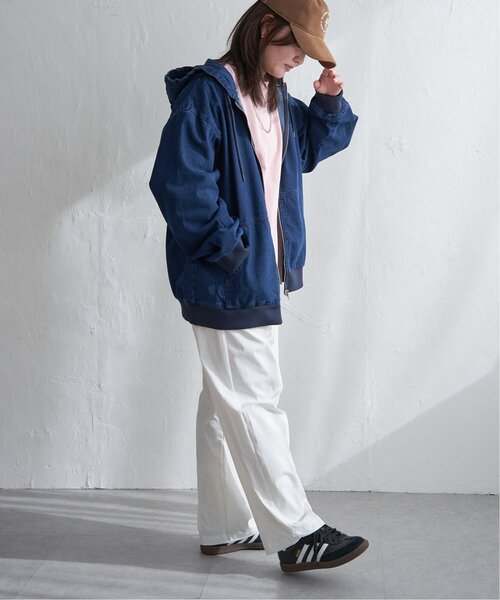 VENCEEXCHANGE（ヴァンスエクスチェンジ）の「デニム・キャンバスフルジップパーカー（パーカー・メンズ・その他1/ロイヤルブルー/ベージュ/ブラック/ライトブルー・L/LL/M）」の22枚目の写真