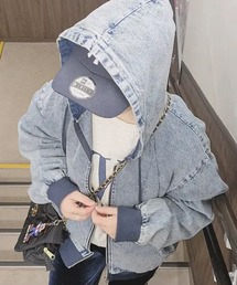 VENCEEXCHANGE（ヴァンスエクスチェンジ）の「デニム・キャンバスフルジップパーカー（パーカー）」