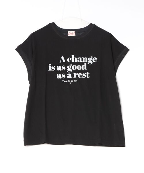 チチカカ(チチカカ)の「Orale! シアー天竺ロゴフレンチTシャツ(Tシャツ/カットソー・レディース・ブラック/ピンク/ホワイト・FREE)」の22枚目の写真