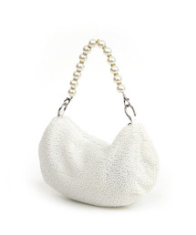 cache cache | カシュカシュ cachecache / パール調ビーズワンハンドルバッグ(クラッチバッグ)