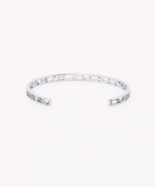 Import & Select(インポートアンドセレクト)の「KISHOKACHI 希少価値 シアーアイビーデザインデザインステンレスバングル(バングル/リストバンド・メンズ・シルバー・FREE)」の6枚目の写真