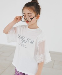 BAYFLOW | [一枚でオシャレに決まる♪]チュールスリーブT(KIDS)(Tシャツ/カットソー)