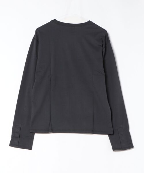 LUCY(ルーシー)の「LUCY/【26年春新作】フレアスリーブT(LS)(Tシャツ/カットソー・メンズ・チャコール/ホワイト・MEDIUM/LARGE)」の14枚目の写真