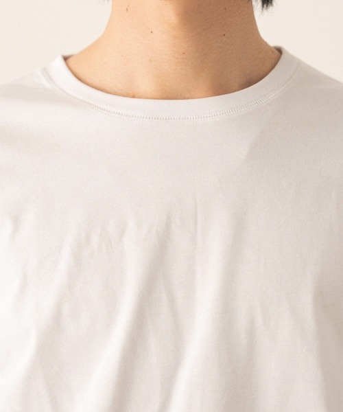 LUCY(ルーシー)の「LUCY/【26年春新作】フレアスリーブT(LS)(Tシャツ/カットソー・メンズ・チャコール/ホワイト・MEDIUM/LARGE)」の15枚目の写真