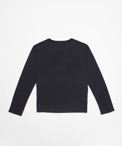 LUCY(ルーシー)の「LUCY/【26年春新作】フレアスリーブT(LS)(Tシャツ/カットソー・メンズ・チャコール/ホワイト・MEDIUM/LARGE)」の8枚目の写真