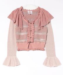 ﾌﾗｯﾌｨｰﾆｯﾄﾗｸﾞﾗﾝｽﾘｰﾌﾞﾄｯﾌﾟ（カーディガン/ボレロ）｜Vivienne Westwood