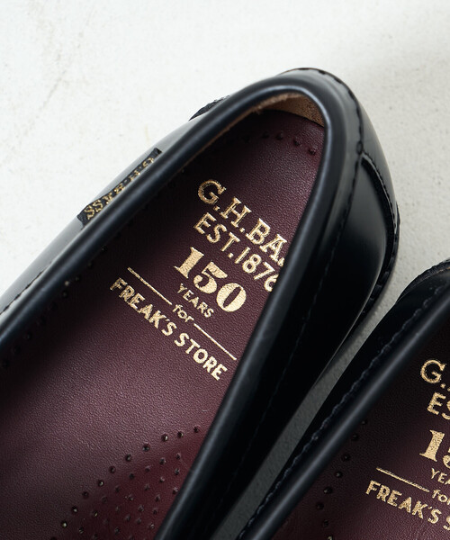 FREAK'S STORE(フリークスストア)の「G.H.BASS × FREAK'S STORE/ジーエイチバス 別注 周年LOGAN/ローガン/コインローファー(ローファー・レディース・ワイン/ブラック・6/7/7h/6h)」の17枚目の写真