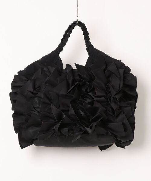 H.A.K（ハク）の「ナイロンフリルバッグ（トートバッグ・レディース・チャコール/ライトグレー/ブルー/ブラック・FREE）」の8枚目の写真