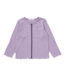 BeBe | 【UVカット・速乾】袖丈調節針抜きテレコ長袖ZIPカーディガン(90~130cm)(カーディガン/ボレロ)