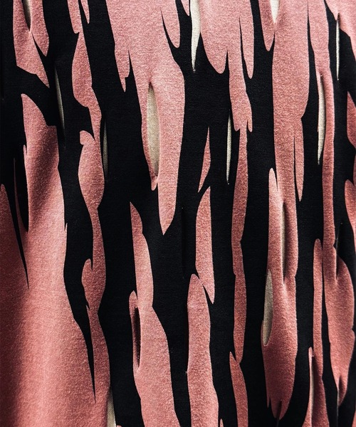 JOHN LAWRENCE SULLIVAN（ジョンローレンスサリバン）の「【JOHN LAWRENCE SULLIVAN】A MUSE PRINT SLASHED TEE（Tシャツ/カットソー・メンズ・ホワイト/ブラック・S/M）」の5枚目の写真