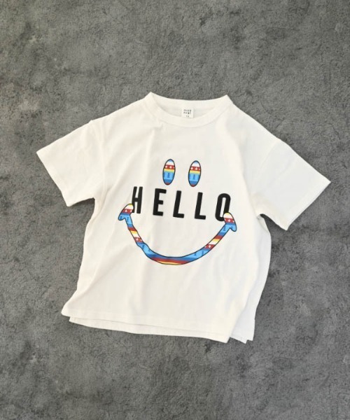 nicohrat（ニコフラート）の「nicohrat/ニコフラート ハロー Tシャツ（Tシャツ/カットソー・キッズ・ライトグリーン/パープル/オフホワイト・100cm/110cm/120cm/130cm/140cm/90cm）」の22枚目の写真