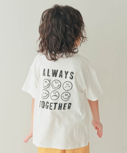nicohrat（ニコフラート）の「nicohrat/ニコフラート ハロー Tシャツ（Tシャツ/カットソー・キッズ・ライトグリーン/パープル/オフホワイト・100cm/110cm/120cm/130cm/140cm/90cm）」の10枚目の写真