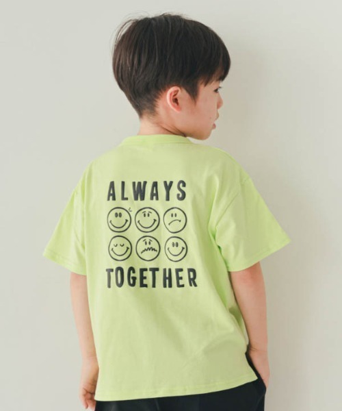 nicohrat（ニコフラート）の「nicohrat/ニコフラート ハロー Tシャツ（Tシャツ/カットソー・キッズ・ライトグリーン/パープル/オフホワイト・100cm/110cm/120cm/130cm/140cm/90cm）」の12枚目の写真