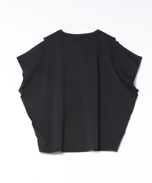 Ungrid(アングリッド)の「Ungrid/アングリッド 半袖 Tシャツ ショルダースリット 水陸両用 561301 UT(Tシャツ/カットソー・レディース・ブラック/ブルー/ホワイト・M)」の4枚目の写真