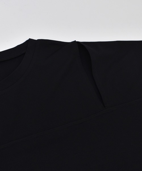 Ungrid(アングリッド)の「Ungrid/アングリッド 半袖 Tシャツ ショルダースリット 水陸両用 561301 UT(Tシャツ/カットソー・レディース・ブラック/ブルー/ホワイト・M)」の19枚目の写真
