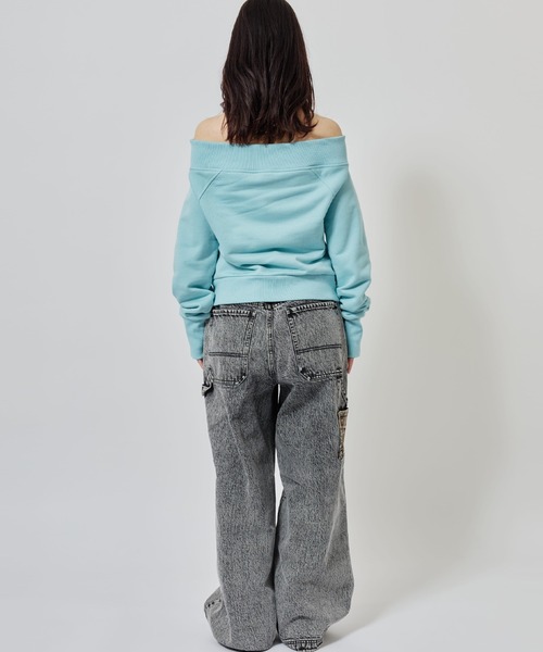 atmos pink（アトモスピンク）の「atmos pink Panelled Bandana Denim Pants / アトモス ピンク パネェルド バンダナ デニム パンツ（デニムパンツ・レディース・ブラック/ブルー・M/S）」の10枚目の写真