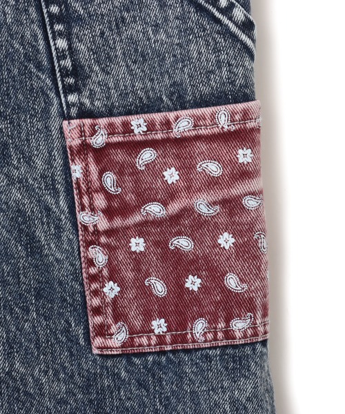 atmos pink（アトモスピンク）の「atmos pink Panelled Bandana Denim Pants / アトモス ピンク パネェルド バンダナ デニム パンツ（デニムパンツ・レディース・ブラック/ブルー・M/S）」の16枚目の写真